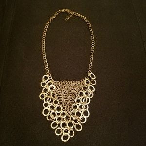 Triangle gold chain necklace